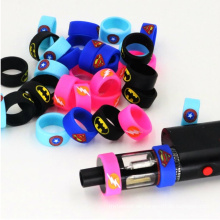 Neue Silikon Vape Band Kundenspezifische 22mm Durchmesser Silk Logo konkav Logo konvexe Logo